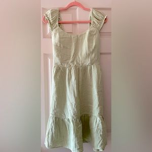 NWOT Old Navy Fit & Flare Puff-Sleeve Smocked Mini Dress